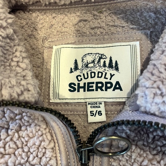 Girls Sherpa Quarter Zip - Picture 3 of 4